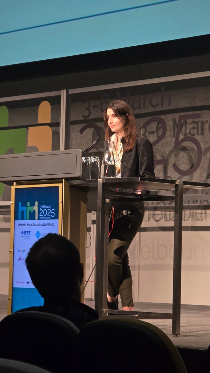 HRI_Conference's tweet image. The first parallel session of the afternoon is underway at #HRI2025! 🚀💡 Take a look at some moments from our presenters as they share their insights. 📸🤖
(Part 01)
#RobotsForASustainableWorld"
@BaharIrfan_