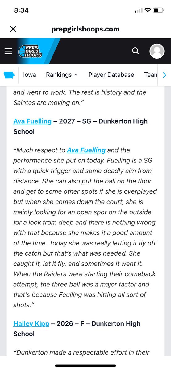 Thank you <a href="/PGHIowa/">Prep Girls Hoops Iowa</a> ! 
<a href="/PGHBrooks/">Jeremy Brooks</a> <a href="/CoachIDBallStar/">Iowa Ball Stars</a> <a href="/Dunk_girlsBball/">Dunkerton Girls 🏀</a>