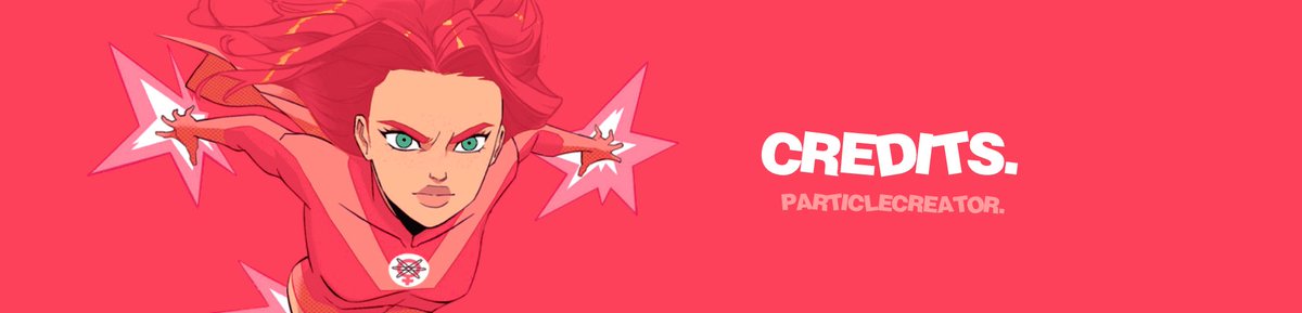 ParticleCreator's tweet image. ⠀
⠀
⠀ ⠀ ⠀ ⠀  ♀  *     page    n͟i͟n͟e.     ›
              ⠀⠀ ˊ   📰   𝙲𝚁𝙴𝙳𝙸𝚃𝚂.  ⺌