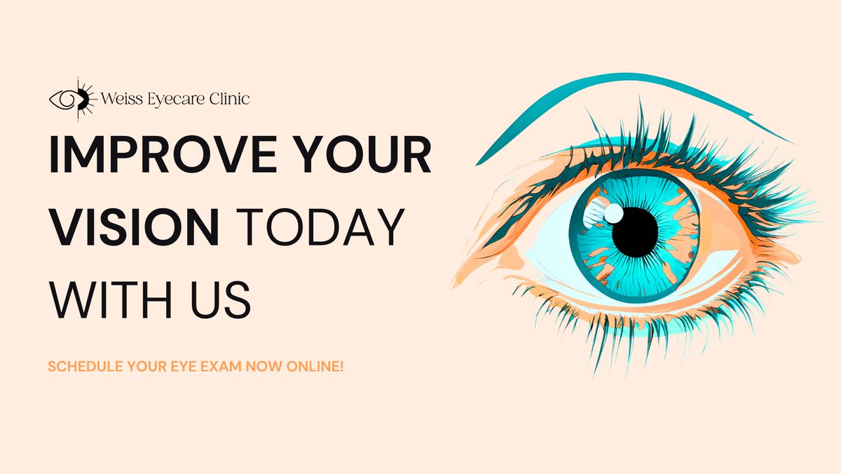 weisseyecc's tweet image. Improve your vision with us! Schedule an eye exam today and take the first step towards clearer, healthier sight!👀🌟
weisseyecareclinic.com
#eyecarerelief #PrescriptionGlasses#DryEyeRelief #seeclearly