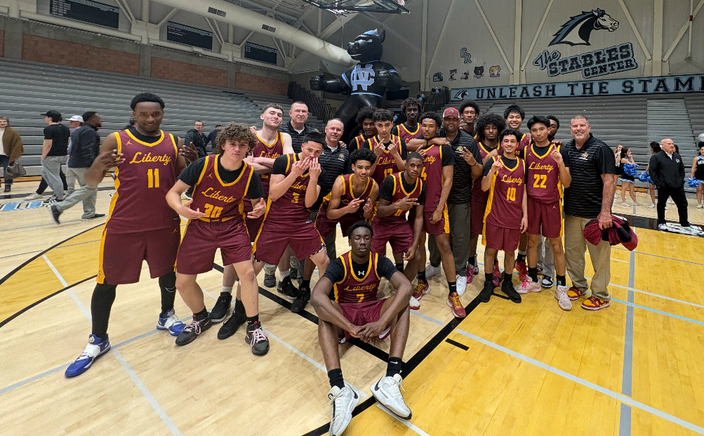 What a great night for Liberty Basketball! Round 2 of state Thursday night vs San Ramon Valley at Monte Vista. ⁦<a href="/LHSLionsSports/">Liberty Athletics</a>⁩