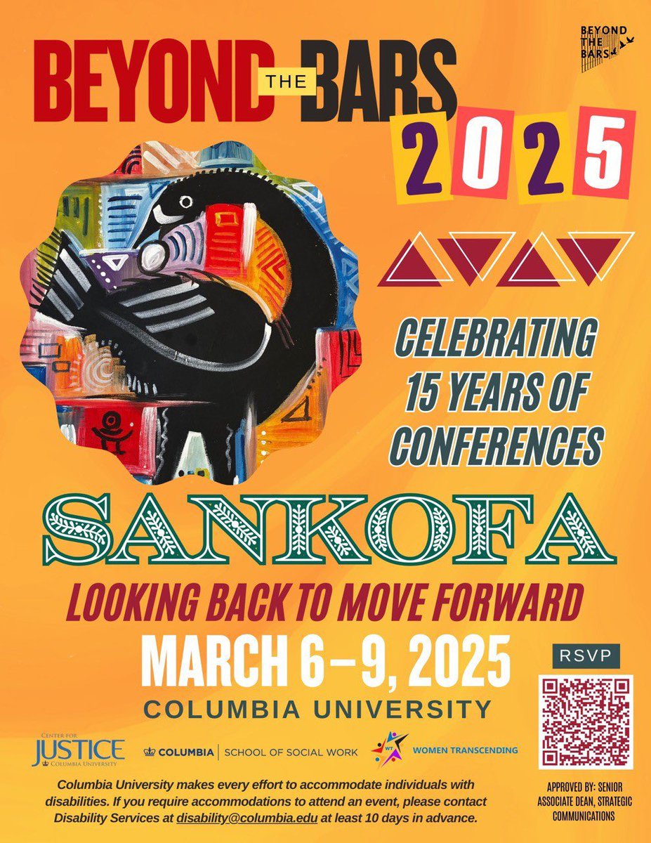 BAJI (@bajitweet) on Twitter photo Join BAJI this Saturday, March 8, at 2:15 PM EST at the <a href="/ColumbiaSSW/">ColumbiaSocialWork</a> for <a href="/Beyond_TheBars/">Beyond The Bars</a>, an annual conference by <a href="/CfJColumbia/">Center for Justice</a> focused on movement building and ending mass incarceration.
👉🏾Register: bit.ly/btb-2025 Join BAJI this Saturday, March 8, at 2:15 PM EST at the <a href="/ColumbiaSSW/">ColumbiaSocialWork</a> for <a href="/Beyond_TheBars/">Beyond The Bars</a>, an annual conference by <a href="/CfJColumbia/">Center for Justice</a> focused on movement building and ending mass incarceration.
👉🏾Register: bit.ly/btb-2025