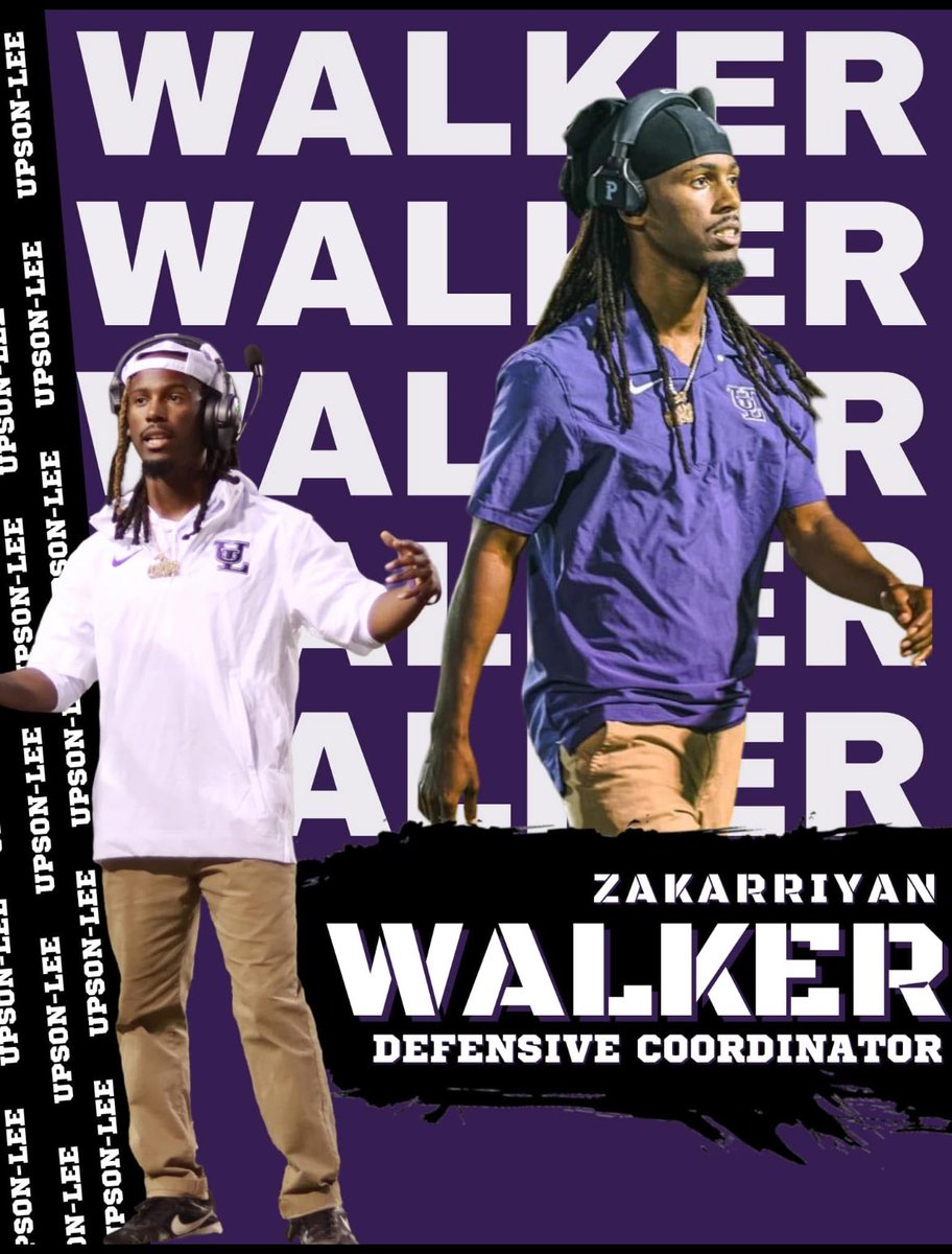 Congratulations to the new Defensive Coordinator at Upson-Lee!
Time to shock the world Z!

<a href="/_Coach_Z/">ZaKarriyan Walker</a> 

<a href="/CoachGeorgia_/">Coach Georgia</a>  <a href="/GACACoaches/">Georgia Athletic Coaches Association</a>