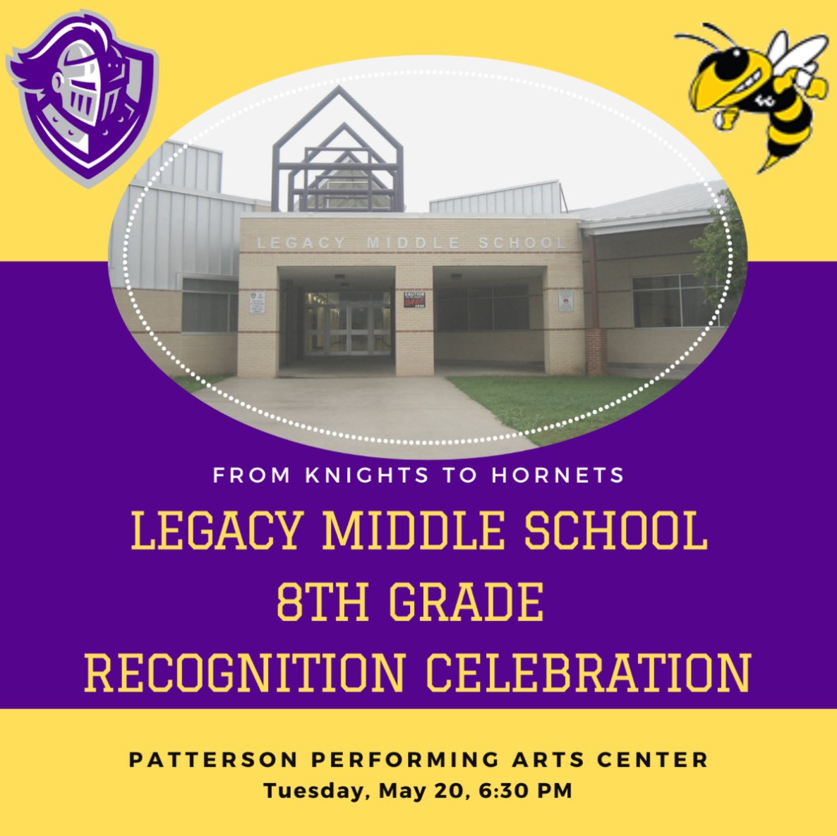 Legacy Middle School (@legacyecisd) on Twitter photo Look what’s coming up! The 8th grade Recognition Night on May 20th at The PAC at EC High School! <a href="/ECISDtweets/">East Central ISD</a> <a href="/Barbela9/">Dr. Lori Barber</a> Look what’s coming up! The 8th grade Recognition Night on May 20th at The PAC at EC High School! <a href="/ECISDtweets/">East Central ISD</a> <a href="/Barbela9/">Dr. Lori Barber</a>