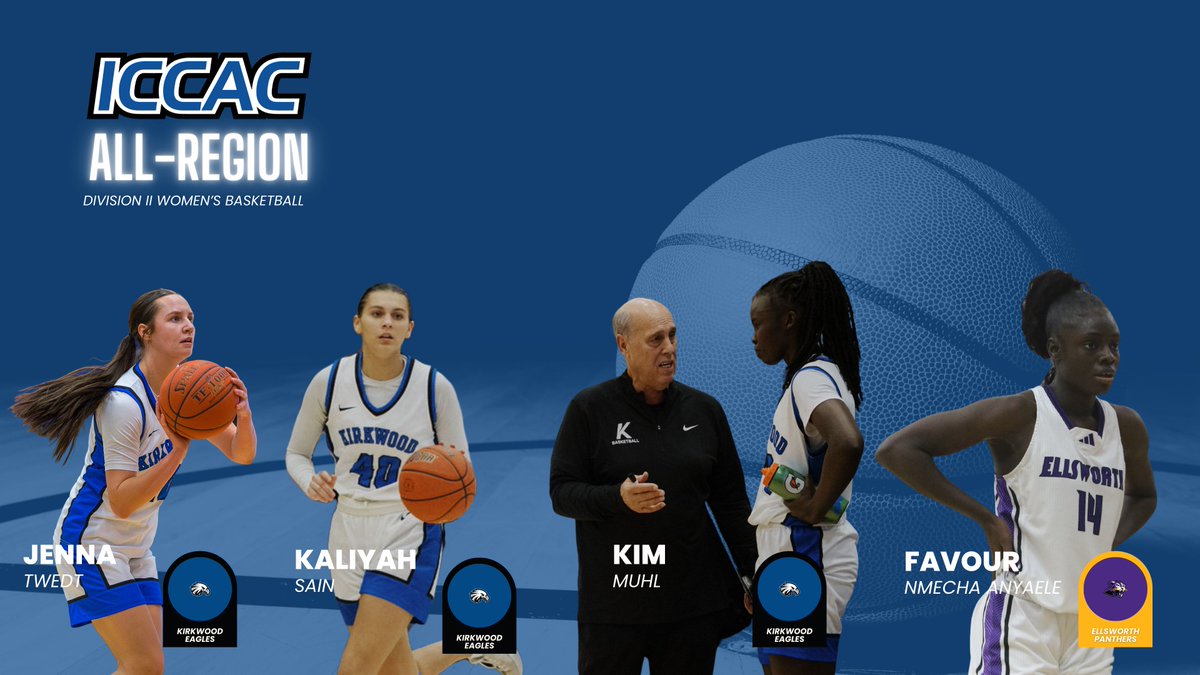 DII WBB 🏀
ALL-REGION 🏅

Four teams had multiple players on First Team as the ICCAC announced the 2024-25 All-Region and Special Awards for Women's Basketball on Tuesday. 

🔗iccac.org/sports/wbkb/20…
#NJCAABasketball 🏀