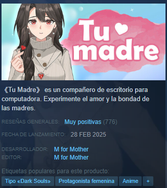 Gano el gaming, Tu madre esta en Steam