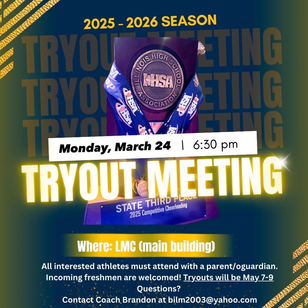 Interested in joining our program?! Come to our Tryout Info Meeting and get all the details you need to know! 😻