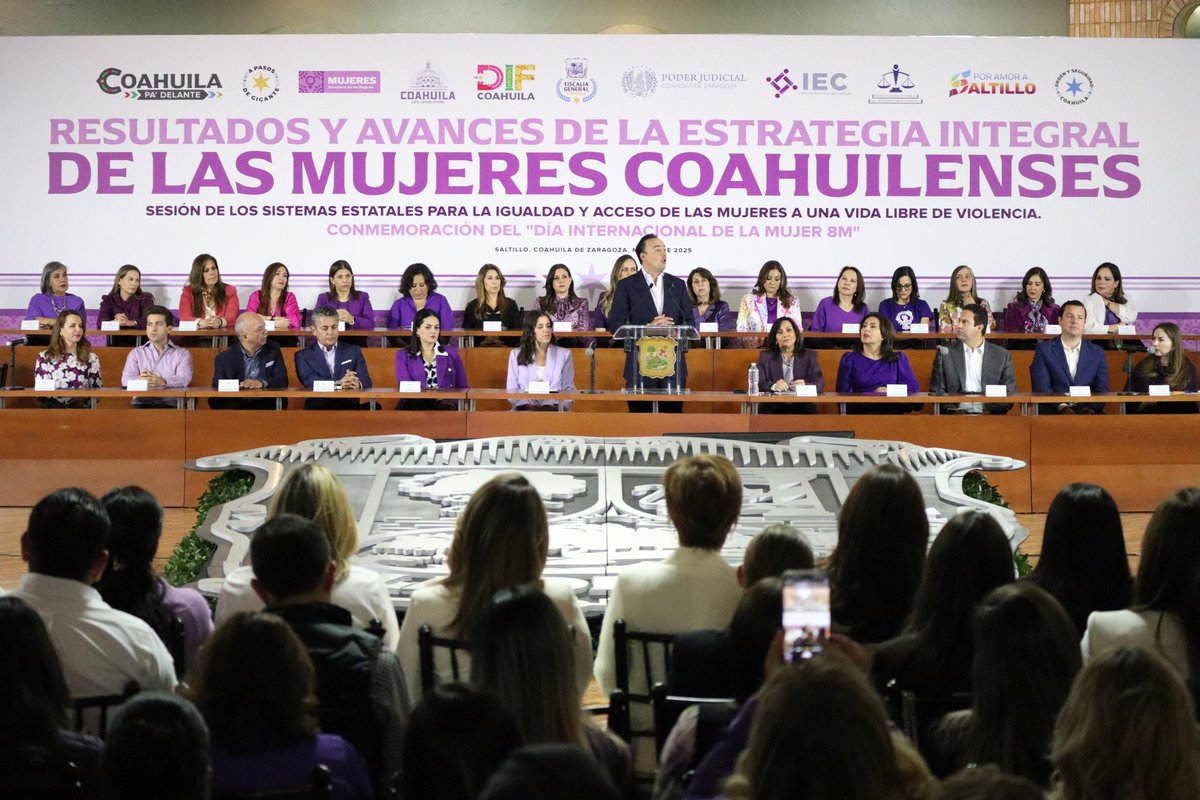 mahatma_angel's tweet photo. Las mujeres coahuilenses son el motor que impulsa nuestro estado.

En el marco del #DíaInternacionaldelaMujer junto al Gobernador @manolojim, evaluamos los avances de la Estrategia Integral de Mujeres, porque el cambio solo es posible con compromiso, diálogo y acciones concretas. https://t.co/PqbWGWrmus