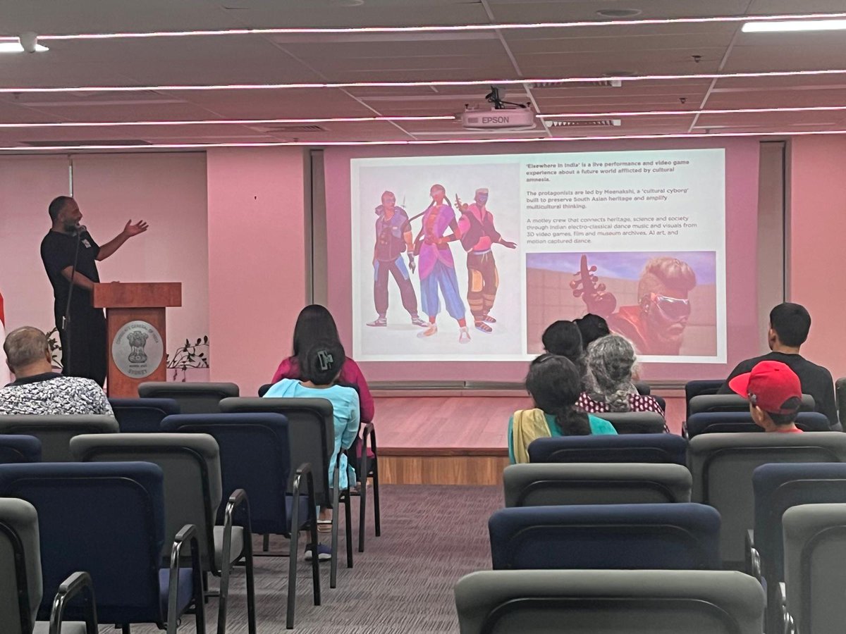 ICCR_Australia's tweet image. We stepped into the Indo-Future through AI, music and art ! The amazing Indian artists Sri Rama Murthy (aka Murthovic) and Avinash Kumar (Thiruda) delivered an extraordinary interactive workshop and performance demo on Indian heritage with AI.
@HCICanberra
@cgisydney
@CGIPerth