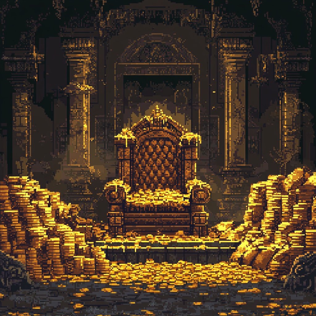 Gold coin throne ✨️ 🏆🪙