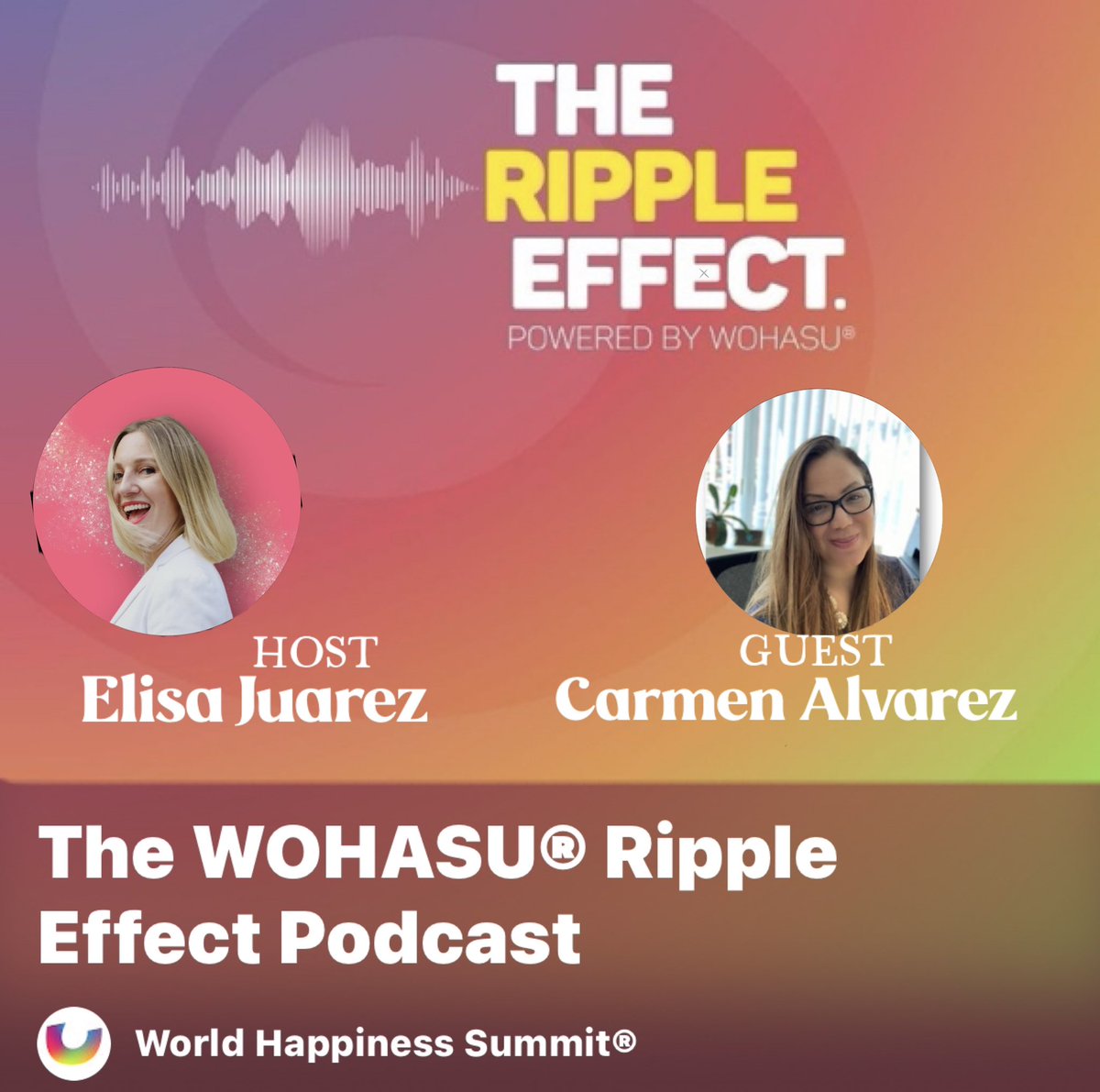 Excited to be part of the #WOHASU Ripple Effect Podcast! 🌊✨ 
A space where thought leaders in well-being explore transformation, resilience &amp; joy. Grateful for this conversation on choosing joy in life’s transitions! 🎙️💫 #Wellbeing #Mindfulness”