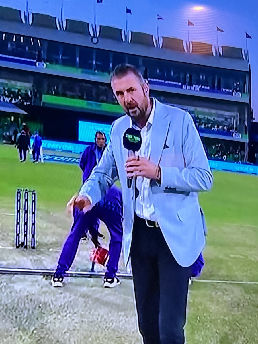 Colour me surprised to see the great <a href="/MrABarnett/">Andrew Barnett</a> hosting the <a href="/ICC/">ICC</a> Champions Trophy semi. I’m guessing this explains the latest Not Another F#*king Rugby League Podcast this week