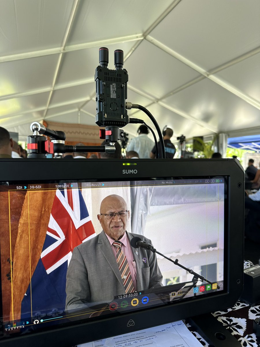 Prime Minister Sitiveni Rabuka officially opening the Fiji Learning Institute for the Public Service (FLIPS)