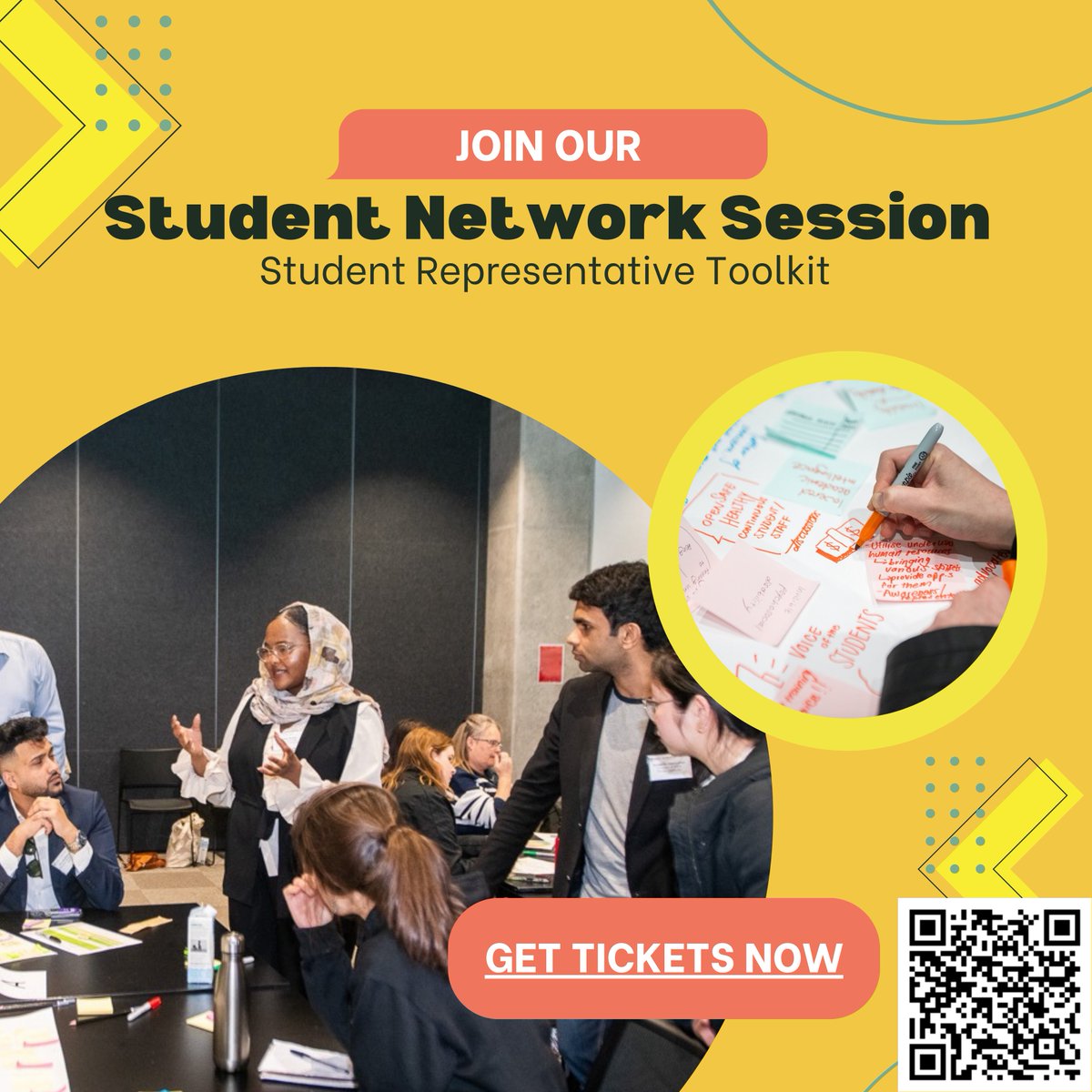 Join us for our first student-centred event for 2025!

As a gift to the network, this session is free and open to all students- you do not need to be a current member to attend.

Register here: buytickets.at/studentvoiceau…

When: Thursday, 13 March

#studentvoice #highereducation