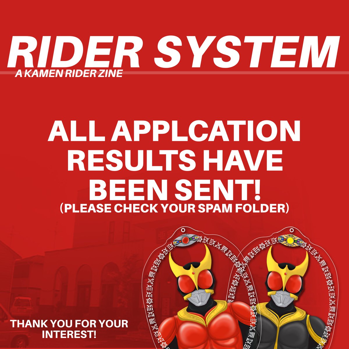 All application results have been sent by email! Please check your spam folder if you don't see an email. 👍