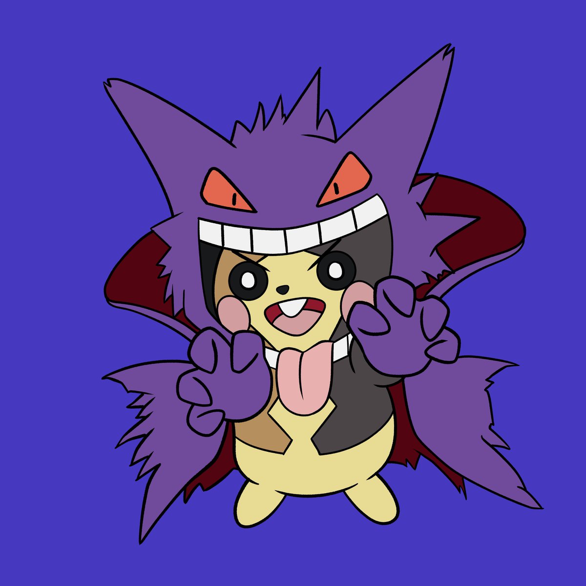 Jetzt habe ich noch einen Morpeko Sticker für die LBM entworfen.