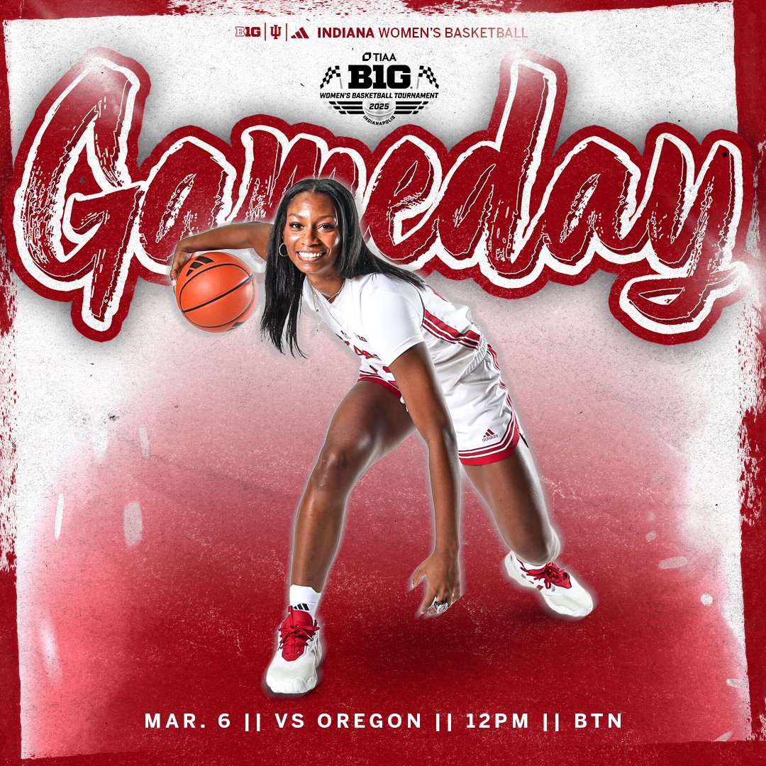 Indiana Women’s Basketball (@indianawbb) on Twitter photo Hoosiers vs. Ducks to open B1G Tournament play.
🆚 Oregon
💻 bit.ly/41TfOel
📻 <a href="/BloomingtonB97/">Bloomington B97</a>
📺 <a href="/BigTenNetwork/">Big Ten Network</a> Hoosiers vs. Ducks to open B1G Tournament play.
🆚 Oregon
💻 bit.ly/41TfOel
📻 <a href="/BloomingtonB97/">Bloomington B97</a>
📺 <a href="/BigTenNetwork/">Big Ten Network</a>