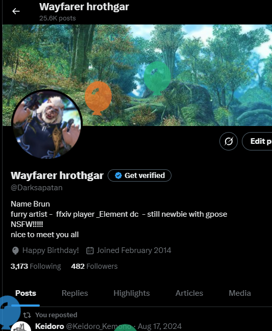 Wayfarer hrothgar tweet media