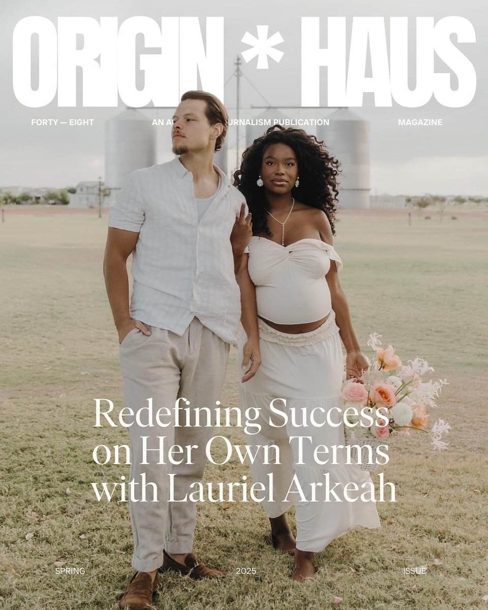 originhausmag's tweet photo. 48 — #laurielarkeah is available now. 

Our cover star Lauriel Arkeah opens up about stepping into motherhood, leaving the hustle behind, and building a legacy of love. 

📖 Read now at the link in bio https://t.co/m7SNlY2fg5