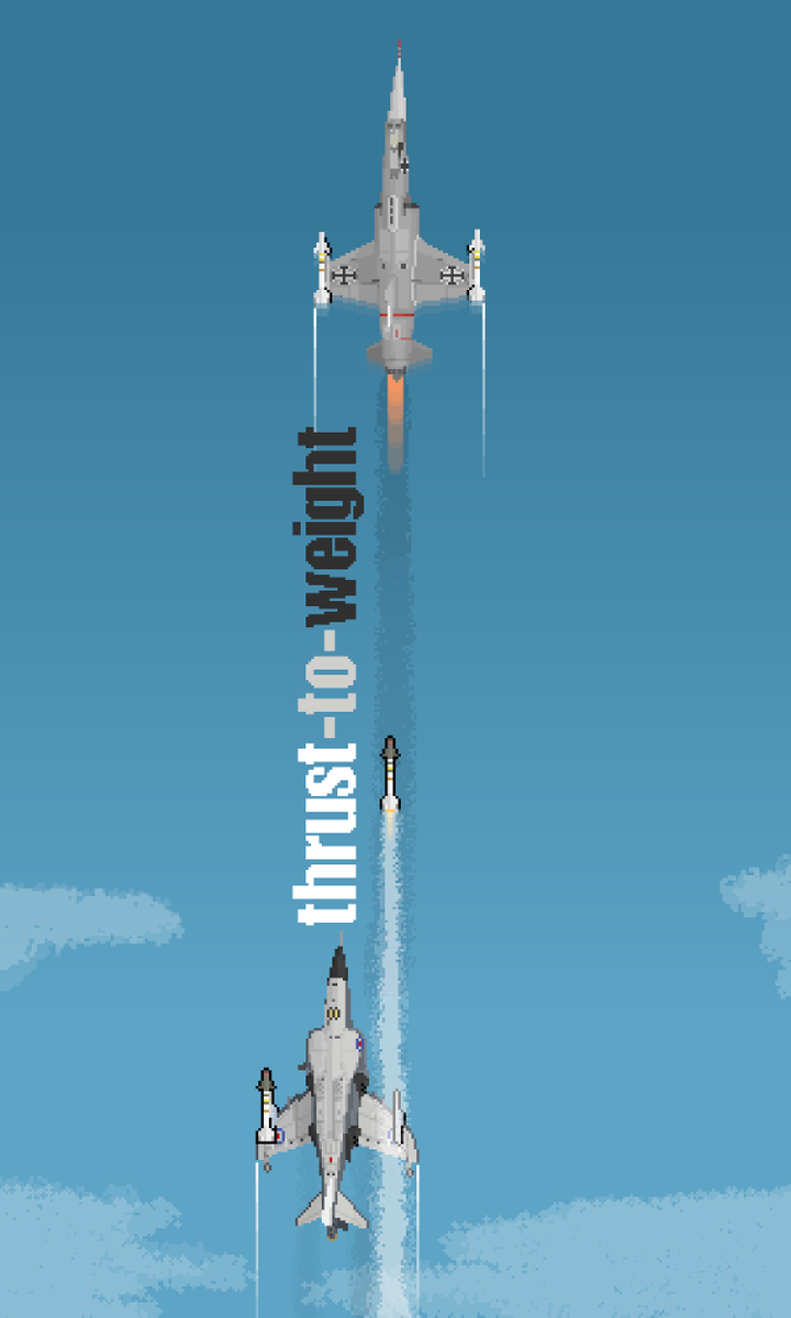 1.40 vs. 1.14, guess which is which

manufactured for <a href="/Lewdtenant_Isan/">Lewd-Tenant Isan</a> 
#pixelart #art #artist #ArtistOnTwitter #pixelartist #aircraft #aviation #ドット絵