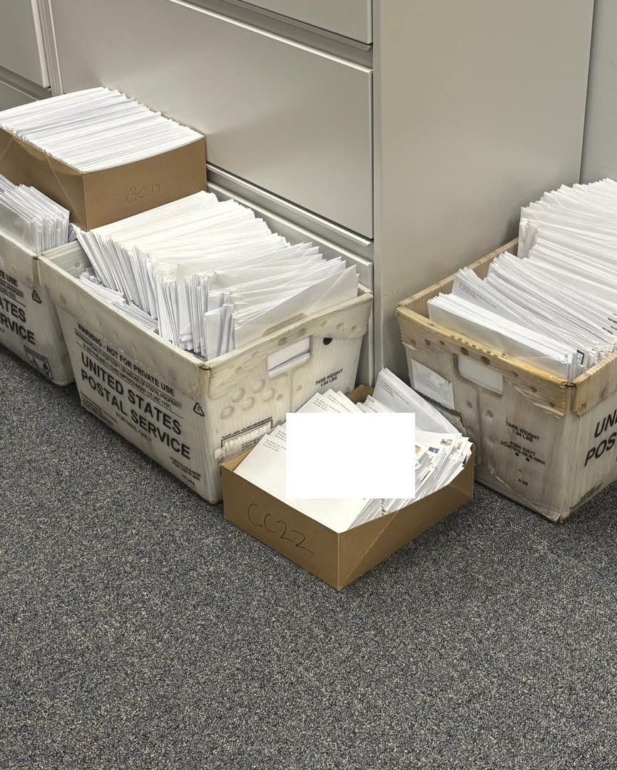 Today was a big day for our office! Over the past year and a half, our team has mailed an introductory letter to every household in our district—over 97,000 letters! It’s important that we introduce ourselves and share the services we provide, like helping with property tax