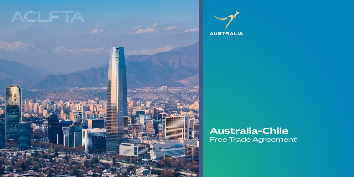 DFAT_TradeTalk's tweet image. Today we celebrate the 16th anniversary of the Australia-Chile FTA, our first with a Latin American country. It was a launchpad for Australian businesses into the region &amp;amp; commenced a new wave of Australia-Latin America partnership. ➡️ dfat.gov.au/trade/agreemen…