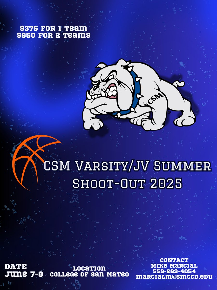 We’re excited to host our inaugural CSM Varsity/JV Summer shootout on our beautiful campus! We look forward to seeing some fun basketball on The Hill!