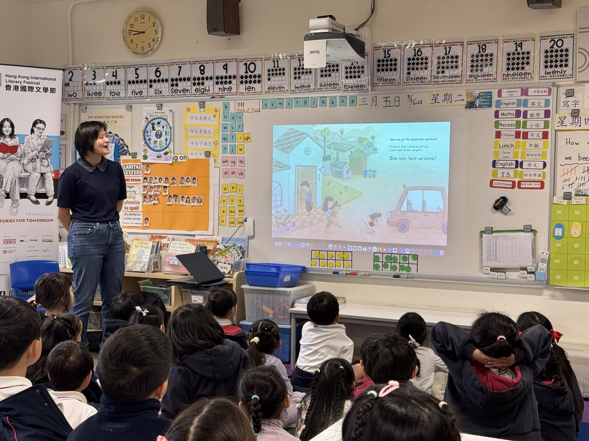 Thank you to <a href="/litfest_hk/">Hong Kong International Literary Festival</a> and <a href="/MapleLam/">Maple Lam</a> for visiting our Y1 classroom to share her experience about being an author and illustrator! #cishk #hklitfest #HKILF2025