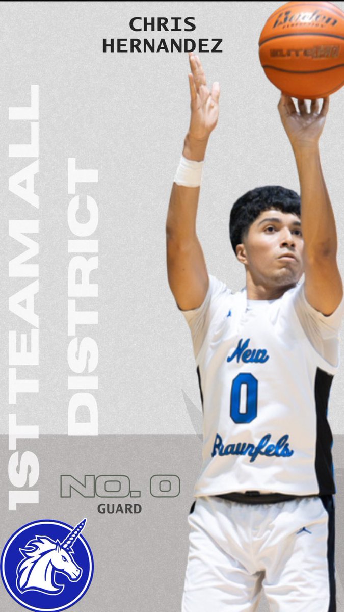 NBHS Unicorn Basketball (@unicorn_hoops) on Twitter photo Congrats to <a href="/ChrisHerna2006/">Chris Hernandez</a> for being named first team all district. <a href="/NewBraunfelsISD/">New Braunfels ISD</a> <a href="/AlamoCityHoops1/">Alamo City Hoops</a> Congrats to <a href="/ChrisHerna2006/">Chris Hernandez</a> for being named first team all district. <a href="/NewBraunfelsISD/">New Braunfels ISD</a> <a href="/AlamoCityHoops1/">Alamo City Hoops</a>