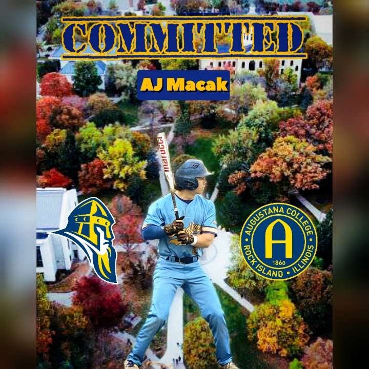 I’m very excited to announce my commitment to Augustana College! Thank you to Coach Hauer and Coach Wallace for this opportunity! All glory goes to God. A big thanks to my parents, brothers, and coaches for their support in the process and in my baseball career. #govikings
