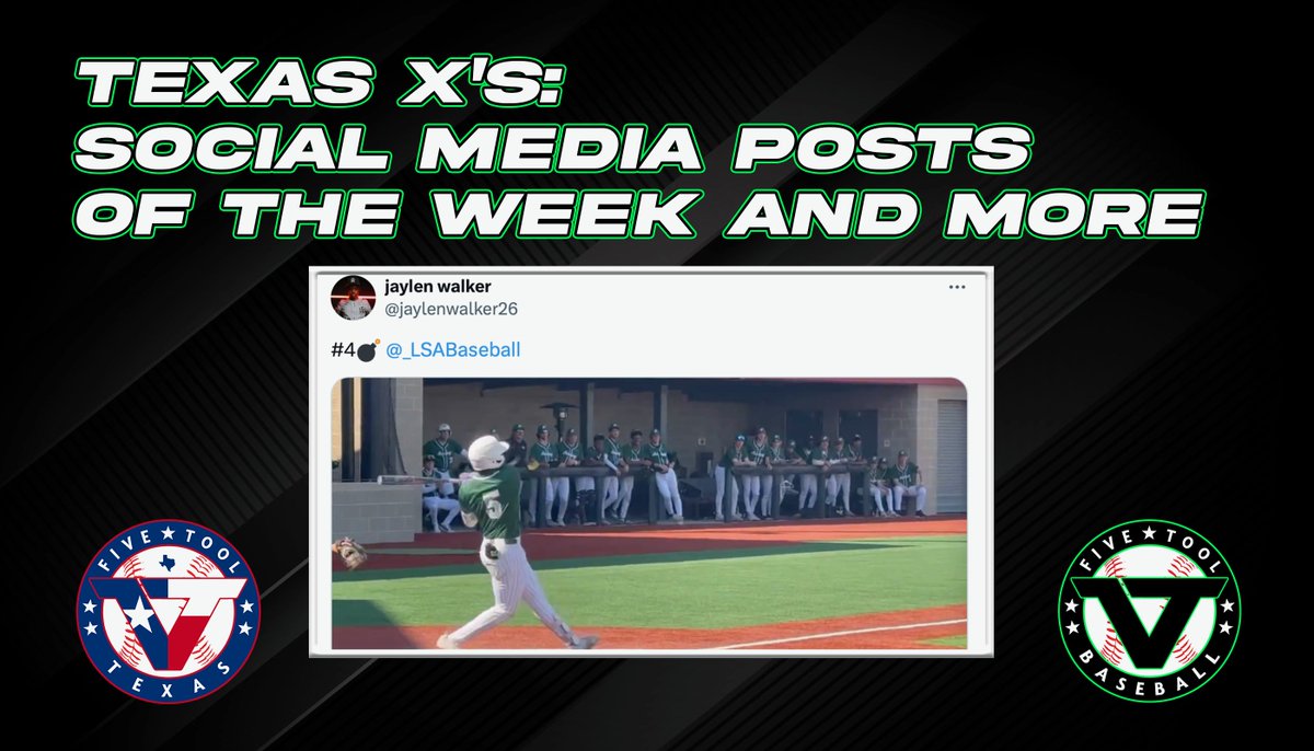Uncommitted senior up to 92 MPH?... 18K perfection... And an uncommitted 2026 swinging it.

📱 Texas X's: Social Media Posts of the Week and More (Week 2) from <a href="/FiveToolTexas/">✭Five Tool Texas✭</a> 

READ » fivetool.org/news/texas-xs-…