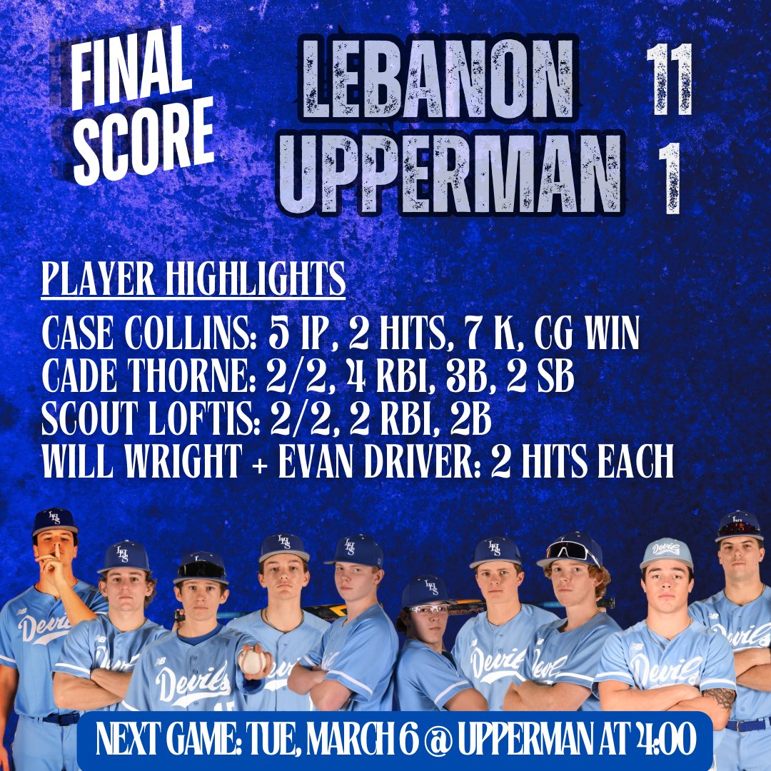 Lebanon HS Baseball (@lebanonhsbsbl) on Twitter photo 