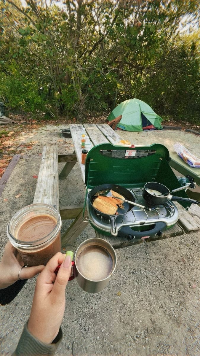 Camping with my fri