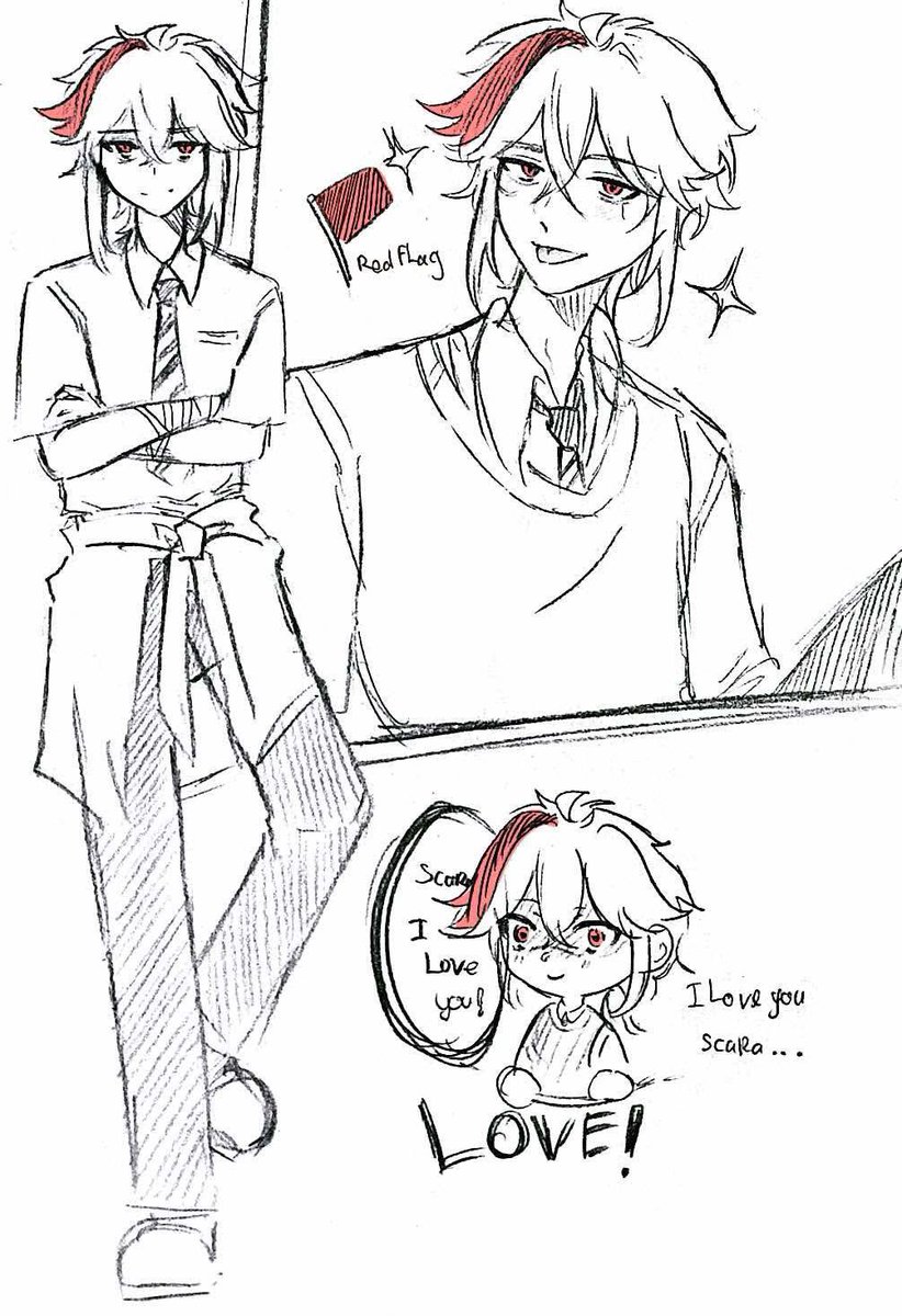 binhm123's tweet image. Kazuha YandereAu!! 
#kazuscara #yander #yanderekazuha
#wandere
#scaramouche