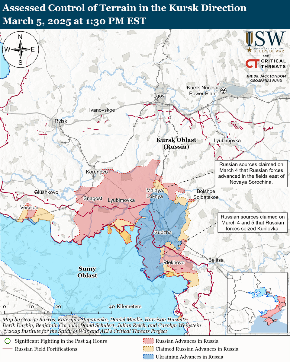TheStudyofWar's tweet image. NEW: The Trump administration suspended intelligence sharing with Ukraine, one of many demands the Kremlin has made of the US, Ukraine, and Ukraine's other supporters. ⬇️

The suspension of US intelligence sharing with Ukraine will damage Ukraine's ability to defend itself…