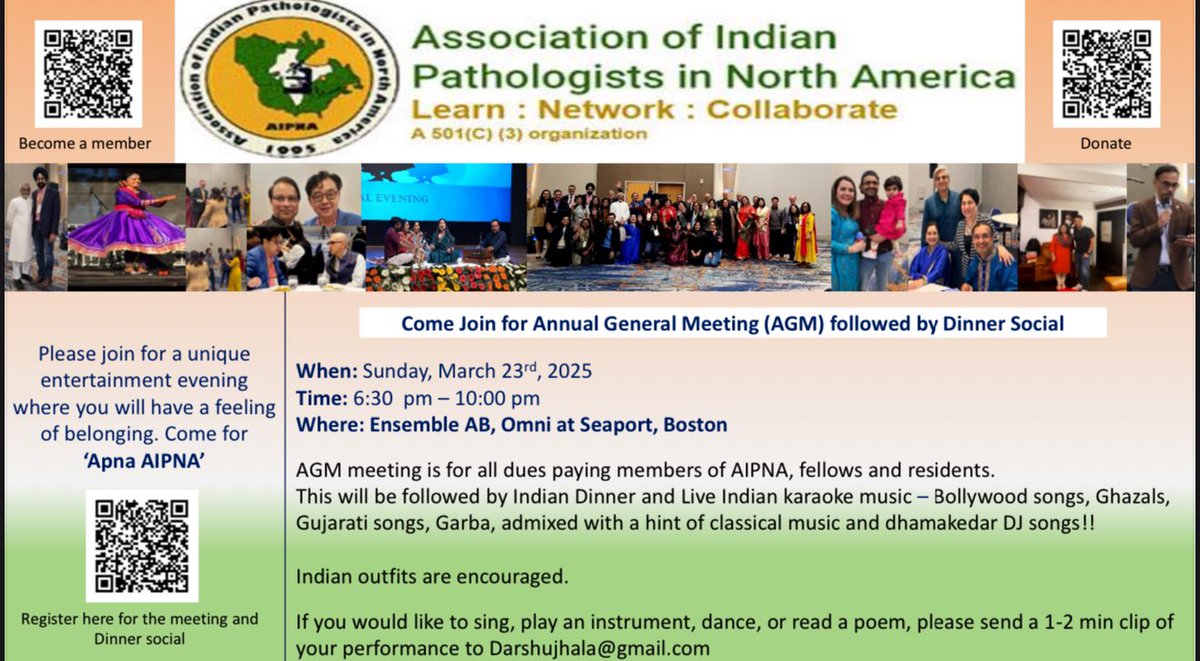 Dinner and Dance evening at #USCAP2025 

Come join us!!