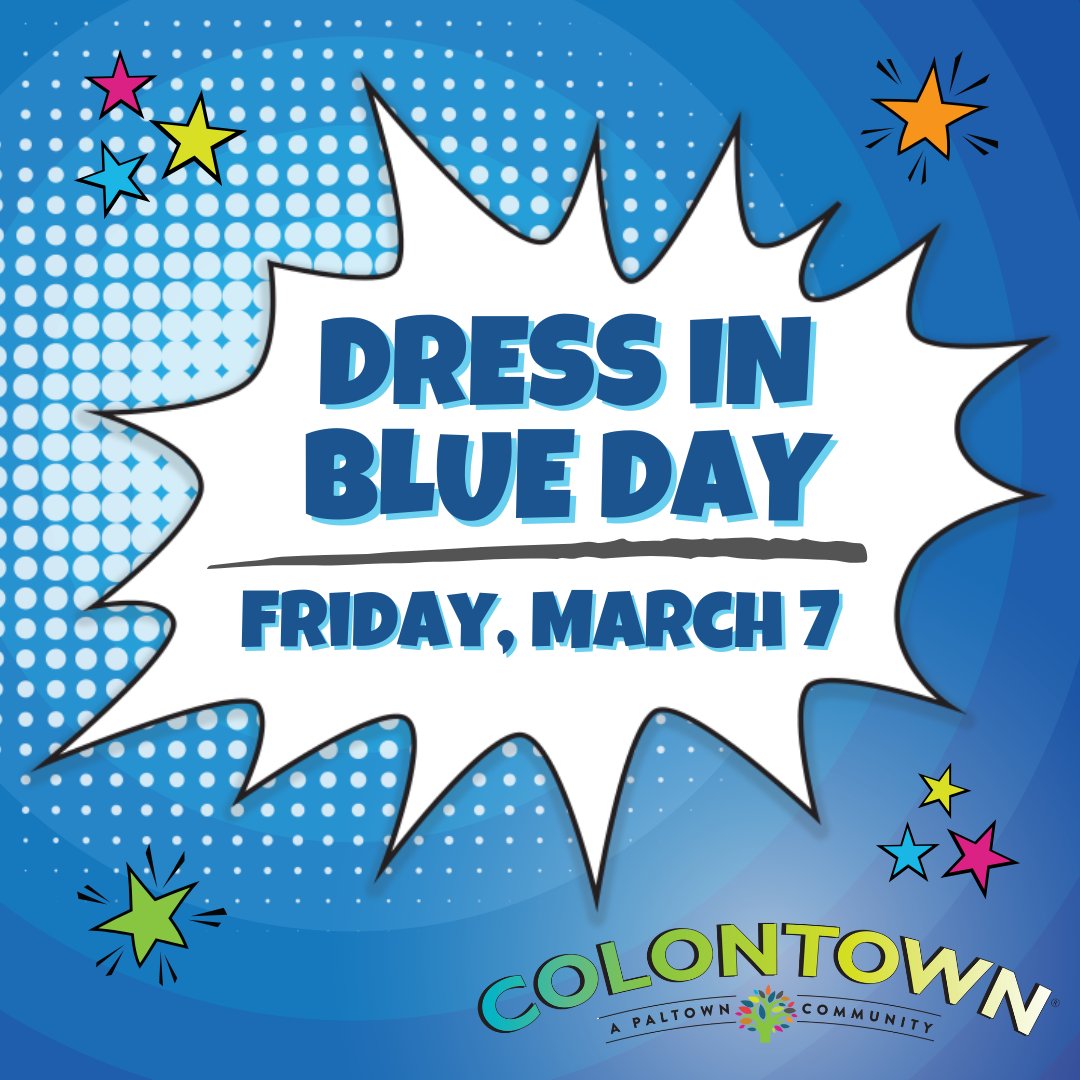 This Friday, be sure to wear BLUE for #DressInBlueDay to kick off #ColorectalCancerAwarenessMonth! Be sure to tag us in your photos and use the hashtag #TeamWildBlue 💙💙