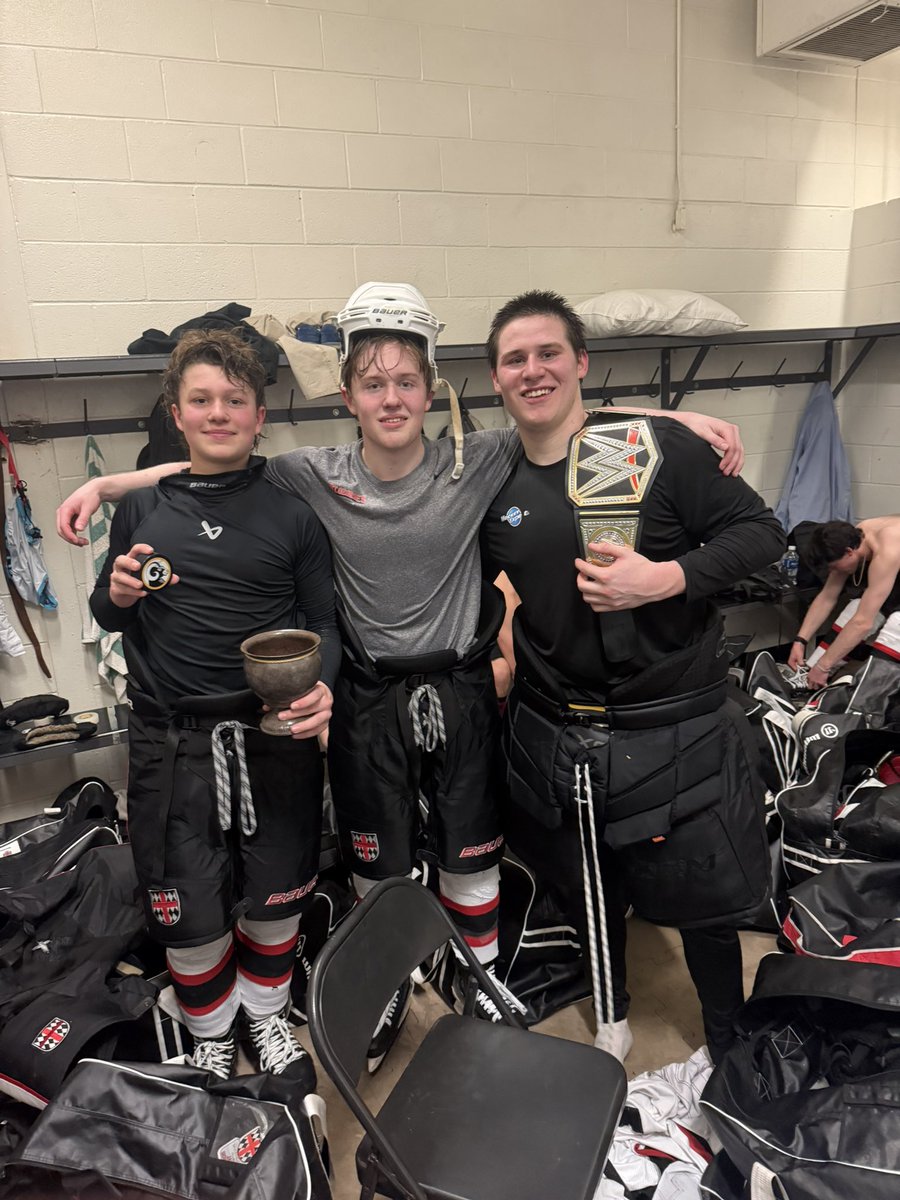 Big time 5-3 win up at Tilton. Your POGS are the Donatelli’s, and George. Congrats to Jake on his first career goal and Max for his 100th point. A couple of HUGE stops from George. Goals scored by M. Donatelli, Ferreira, Buckley, Mulhern, and J. Donatelli. Semis up at KUA on Sat