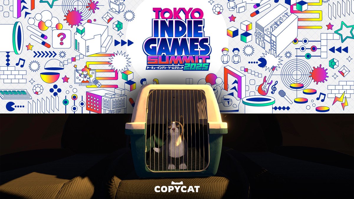 💛 🐾 Hi kittens, Copycat is proud to be featured in the Tokyo Indie Games Summit! During the development of Copycat, we worked remotely from Osaka for two months and had the most wonderful time. We spent many days in coffee shops watching the world go by as we typed away on our