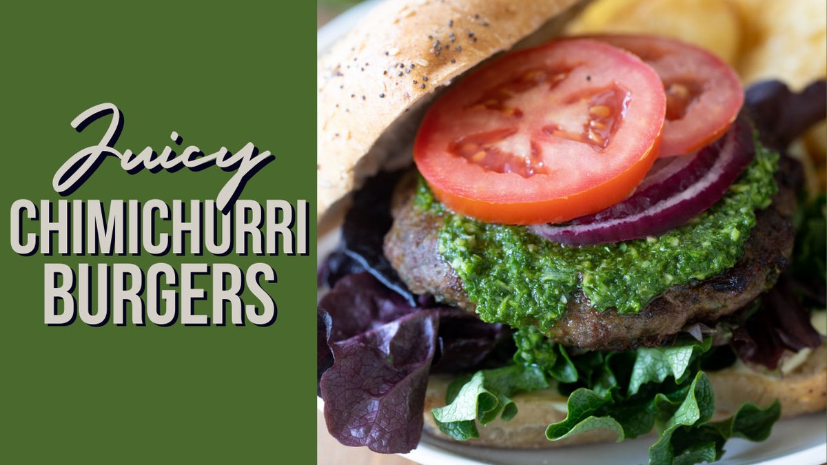 Looking to spice up burger night? Try adding this delicious chimichurri sauce to make the perfect dinner!   bit.ly/3yMISoq