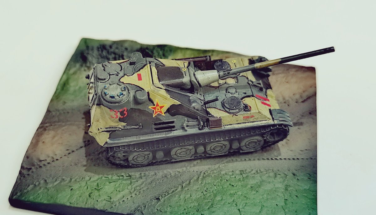 zhxhrzs's tweet image. 1/144,Jagdpanther 2,PLA Captured Version.#jagdpanther #plasticmodels #3DPrintingModels #3dprintart #架空戦車 #戦車