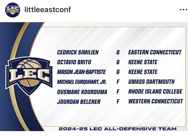 Congratulations to another Red Raider👏🏾 Jourdan Belcher <a href="/jourdanbelcher/">Jourdan Belcher</a> has been selected to the LEC Conference All Defensive Team <a href="/RedRaiderAD/">Hamilton Athletics</a> <a href="/KDJmedia1/">Kevin Devaney Jr.</a> <a href="/rayteodora1/">Ray Teodora</a> <a href="/lohudhoopsmbd/">lohudhoopsmbd</a> <a href="/lohudsports/">lohud sports</a>
