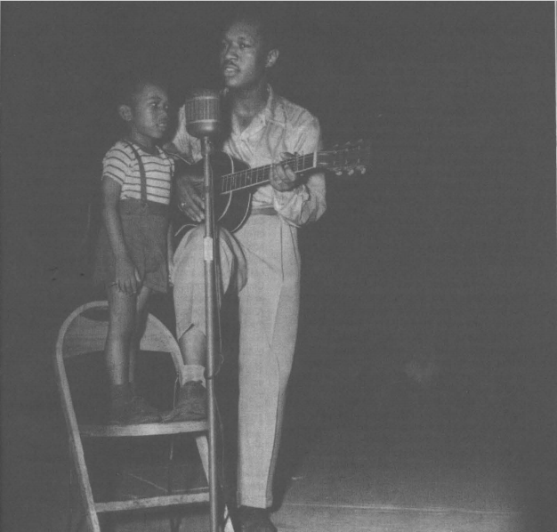 from Box 47, McCoy papers, AAA: Free and Equal Blues," (1 sound disc) 1946
Josh White, vocal &amp; guitar. Free and Equal Blues (Robinson-Harburg, unreleased) recorded from radio transcription, acetate on aluminum
youtube.com/watch?v=kqCaXW…
