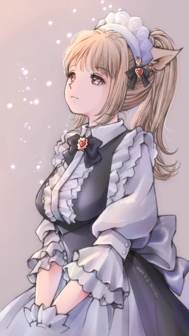 ご主人様のことより3時のオヤツのことしか考えてないメイドちゃん#FF14 #ミコッテ 