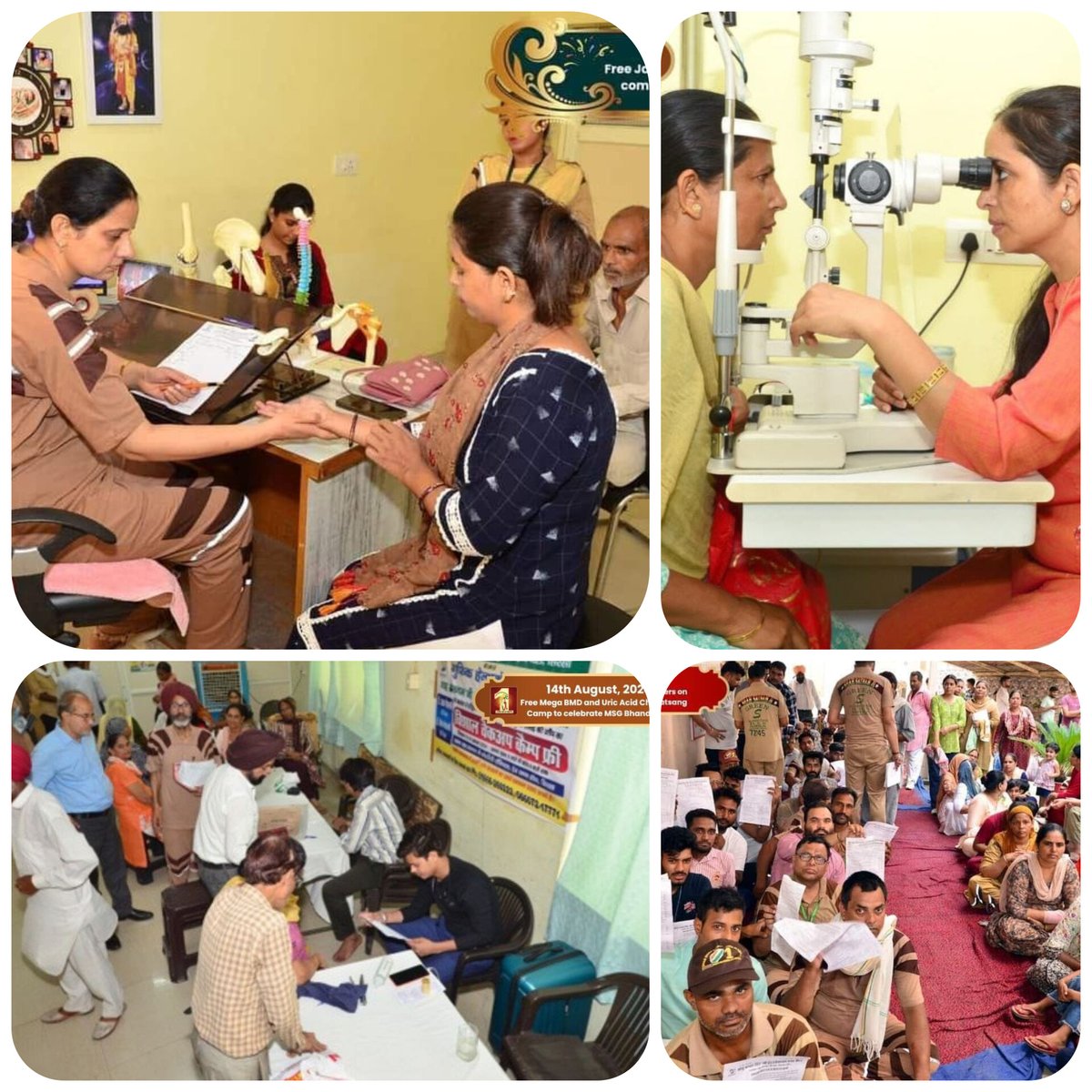 Gurdeepbawa786's tweet image. To provide free medical facilities &amp;amp; healthcare for the extremely poor, free monthly checkup camps are conducted in Dera Sacha Sauda, under the guidance of Saint Dr MSG Insan.
#FreeMedicalHelp #FreeMedicalAid