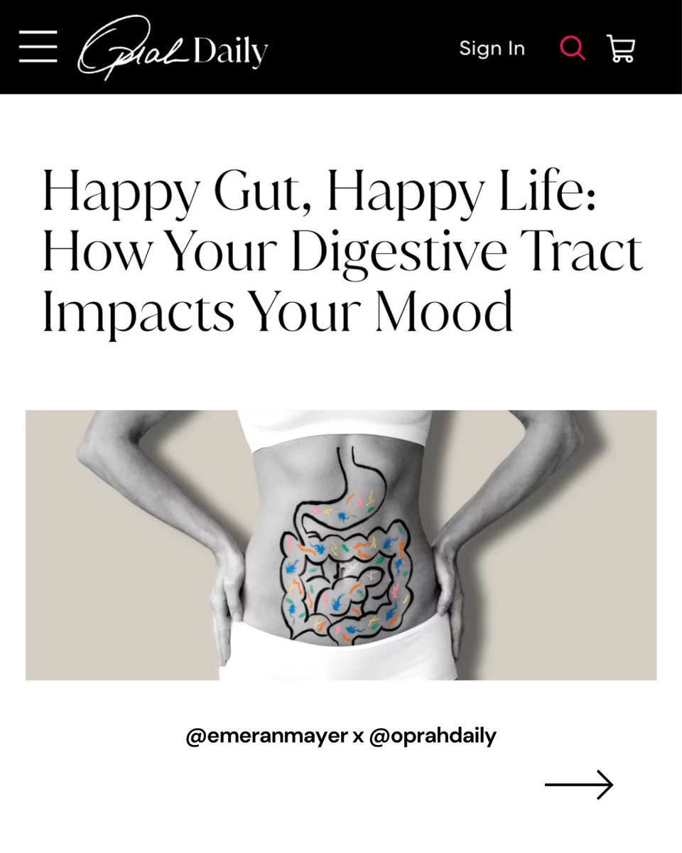 Emeran Mayer, MD (@emeranmayermd) on Twitter photo It's fascinating to see the continued interest in the mind-gut connection, especially following my recent interview w/ <a href="/OprahDaily/">Oprah Daily</a>.
As highlighted in the article, the gut is an incredibly complex organ with millions of nerves, not to mention significant portions of your immune It's fascinating to see the continued interest in the mind-gut connection, especially following my recent interview w/ <a href="/OprahDaily/">Oprah Daily</a>.
As highlighted in the article, the gut is an incredibly complex organ with millions of nerves, not to mention significant portions of your immune