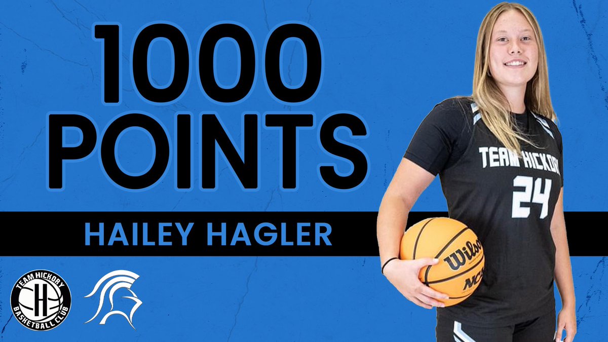 Team Hickory Basketball Club Would Like To Recognize Hailey Hagler Of North Lincoln High School For Reaching 1,000 Career Points.  Hailey, Is The 19th Athlete In Program History To Reach 1,000 Career Points.  #teamhky #herhoopstae #striveforgreatness #passion