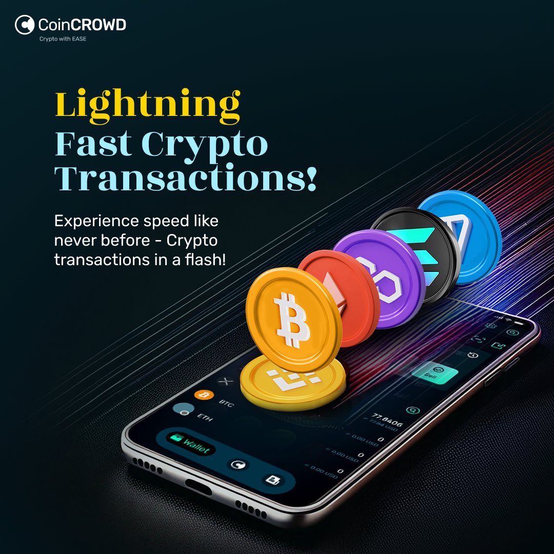 coincrowdinc's tweet photo. Blink and it’s done! 💸 CoinCROWD’s transactions move at lightning speed—because waiting is so last season. ⏳❌

🚀 Fast. Seamless. Effortless. Just how crypto should be!

🔗 Download the App NOW & experience the speed!

#LightningFastCrypto #BlinkAndItsDone #CoinCROWD #CryptoMadeEasy #SpeedOfBlockchain #NoMoreWaiting #Flash