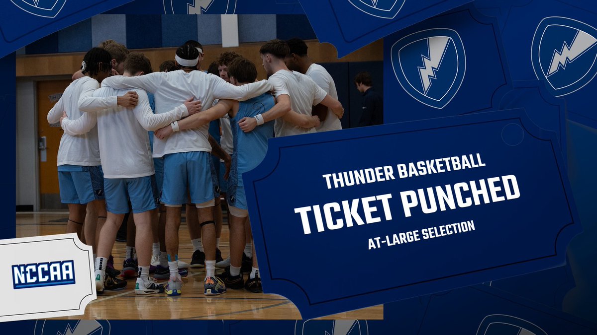 WE ARE DANCIN’! 🕺🏽

The Thunder have earned the at-large selection for the 2025 NCCAA National Tournament in Minneapolis, MN! ⛈️🏀

#RollThunder