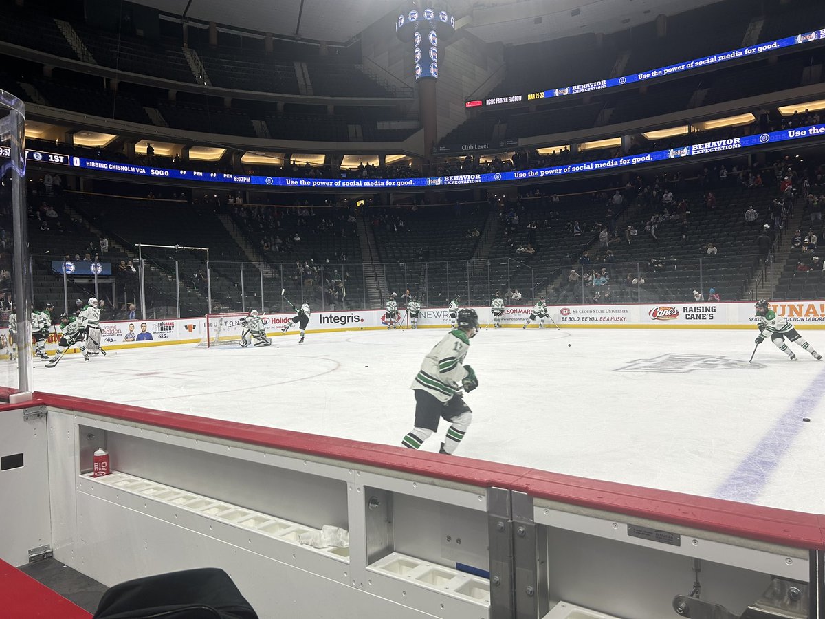 Warmups are underway. Let’s do this boys.